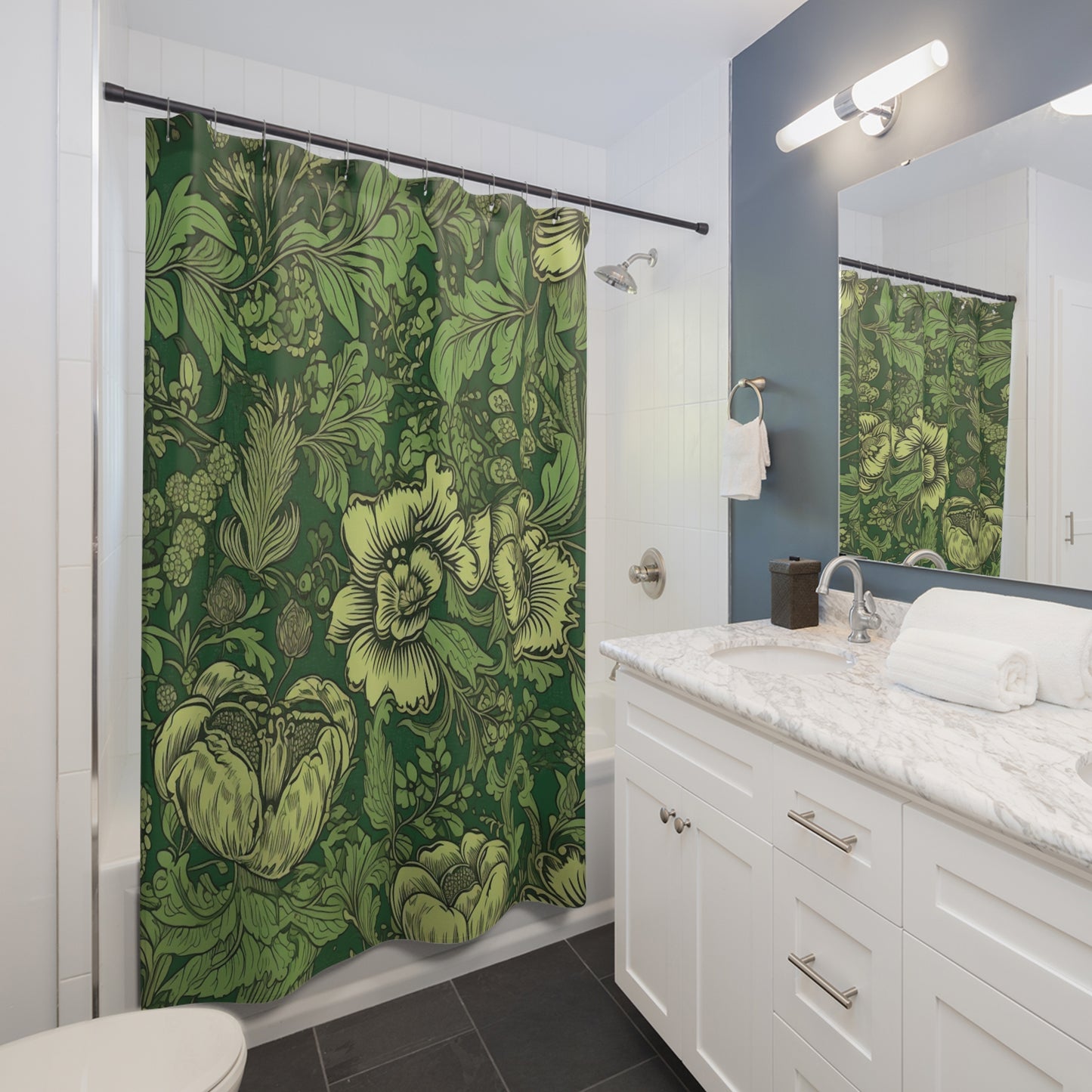 Jacobean Pattern Shower Curtain 71" x 74"