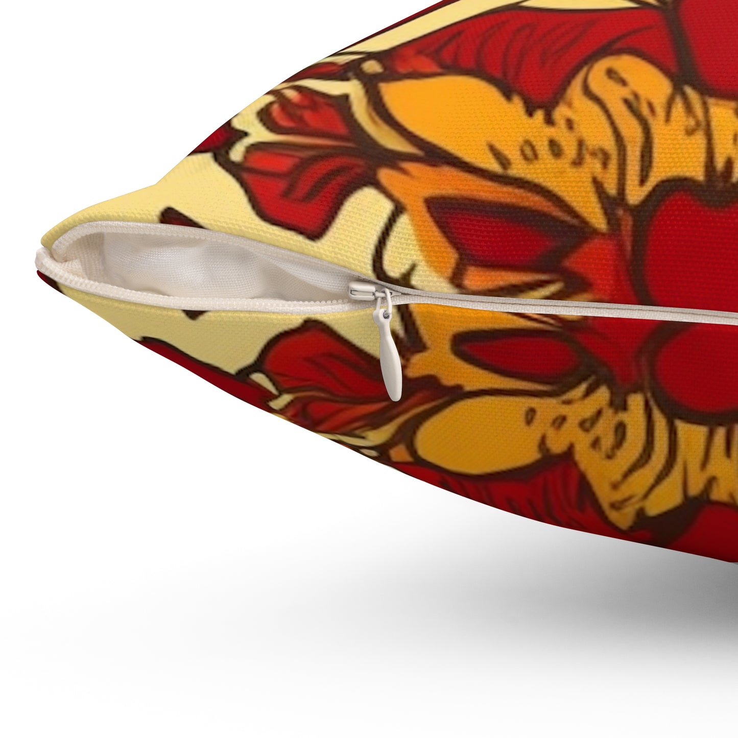 Jacobean Square Pillow Cover With Pillow Insert