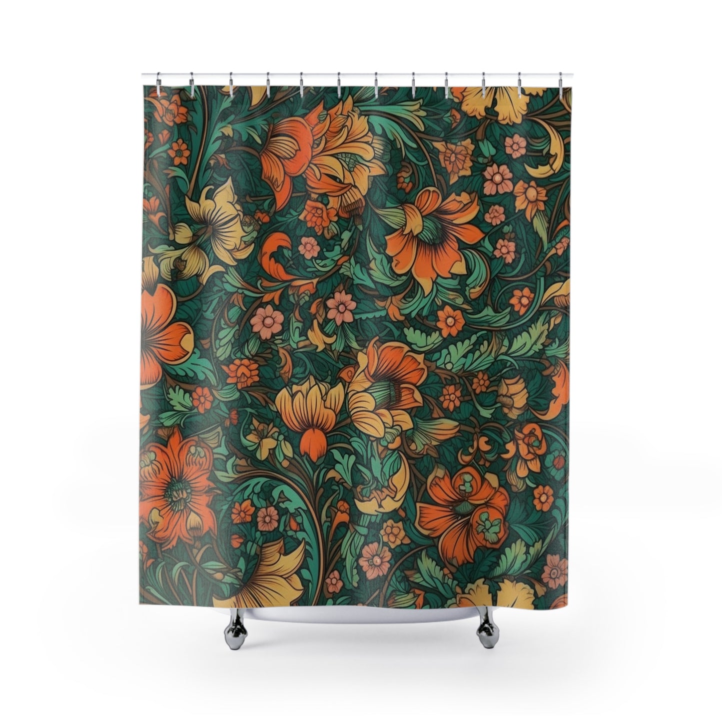 Jacobean Pattern Shower Curtain 71" x 74"