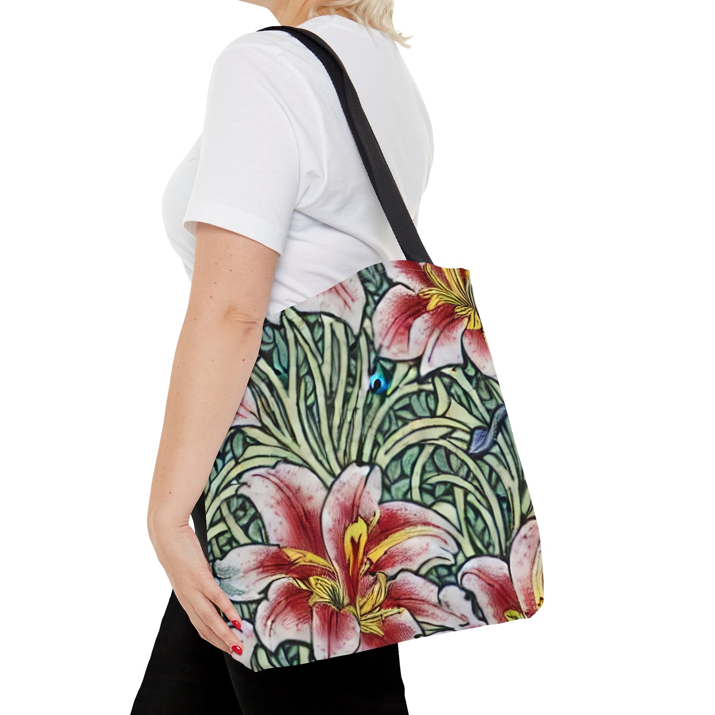 Tote Bag Elegant Floral Design, Floral Pattern