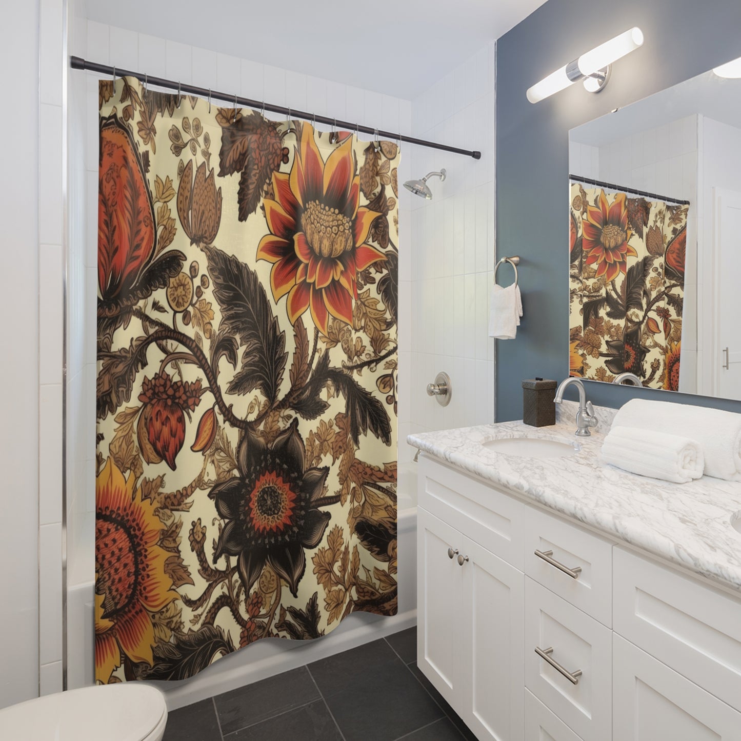 Shower Curtain Sunflower 71" x 74"