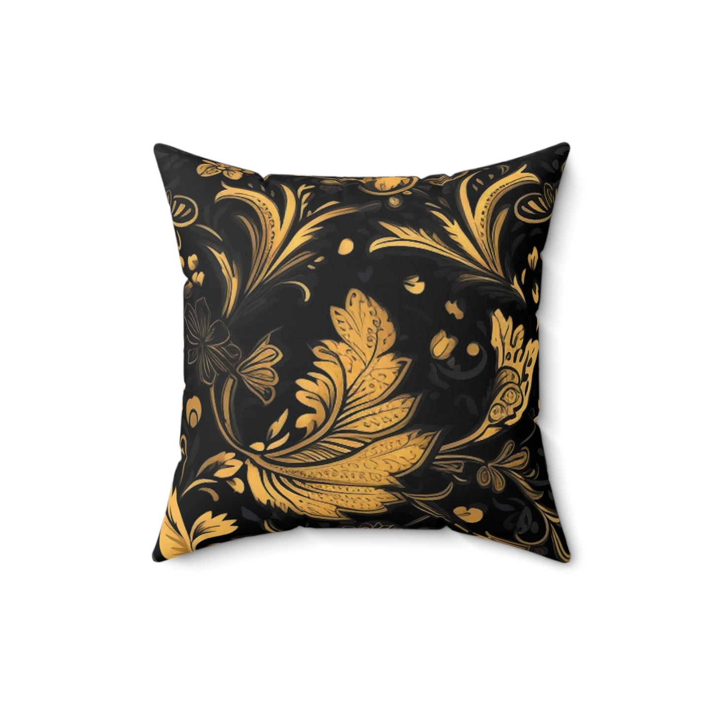 Square Pillow Cover With Pillow Insert In Jacobean Pattern