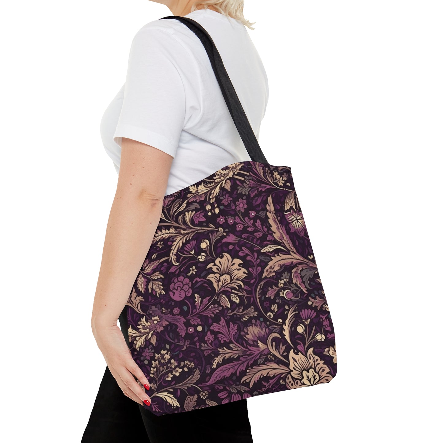 Floral Tote Bag Jacobean Design