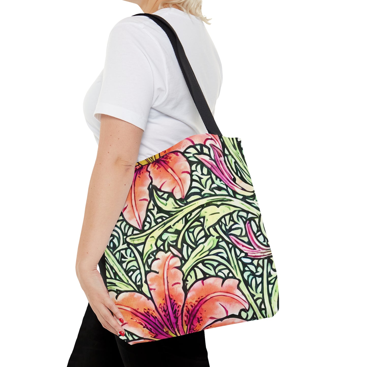 Tote Bag Elegant Floral Design, Floral Pattern