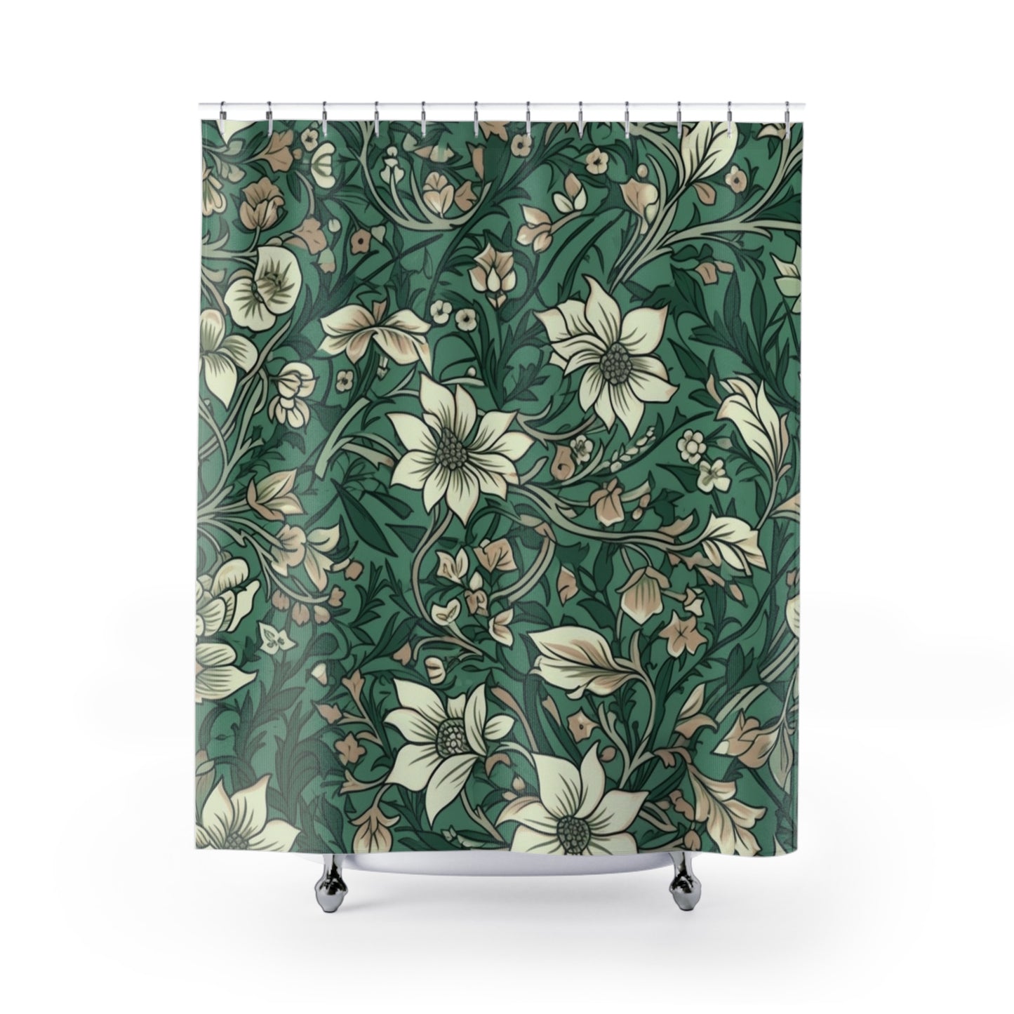 Jacobean Pattern Shower Curtain 71" x 74"