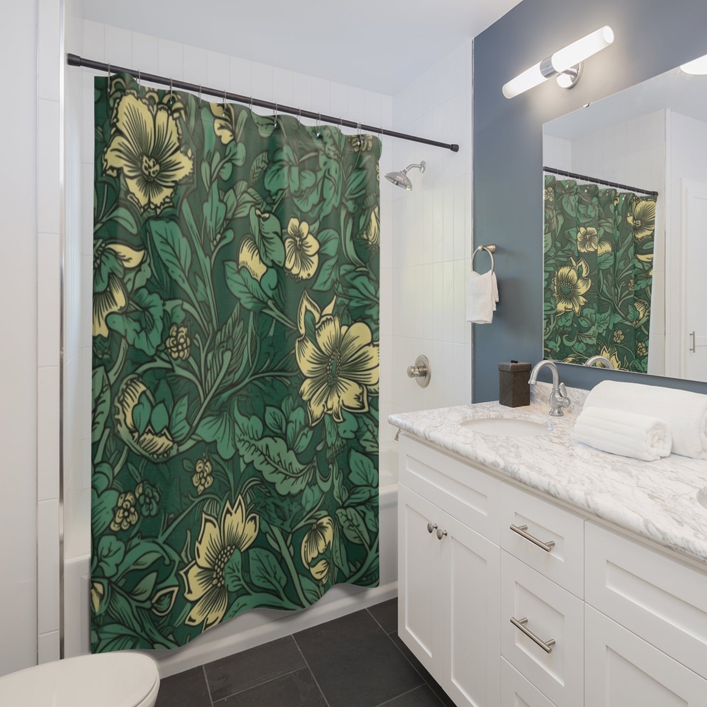 Jacobean Pattern Shower Curtain 71" x 74"