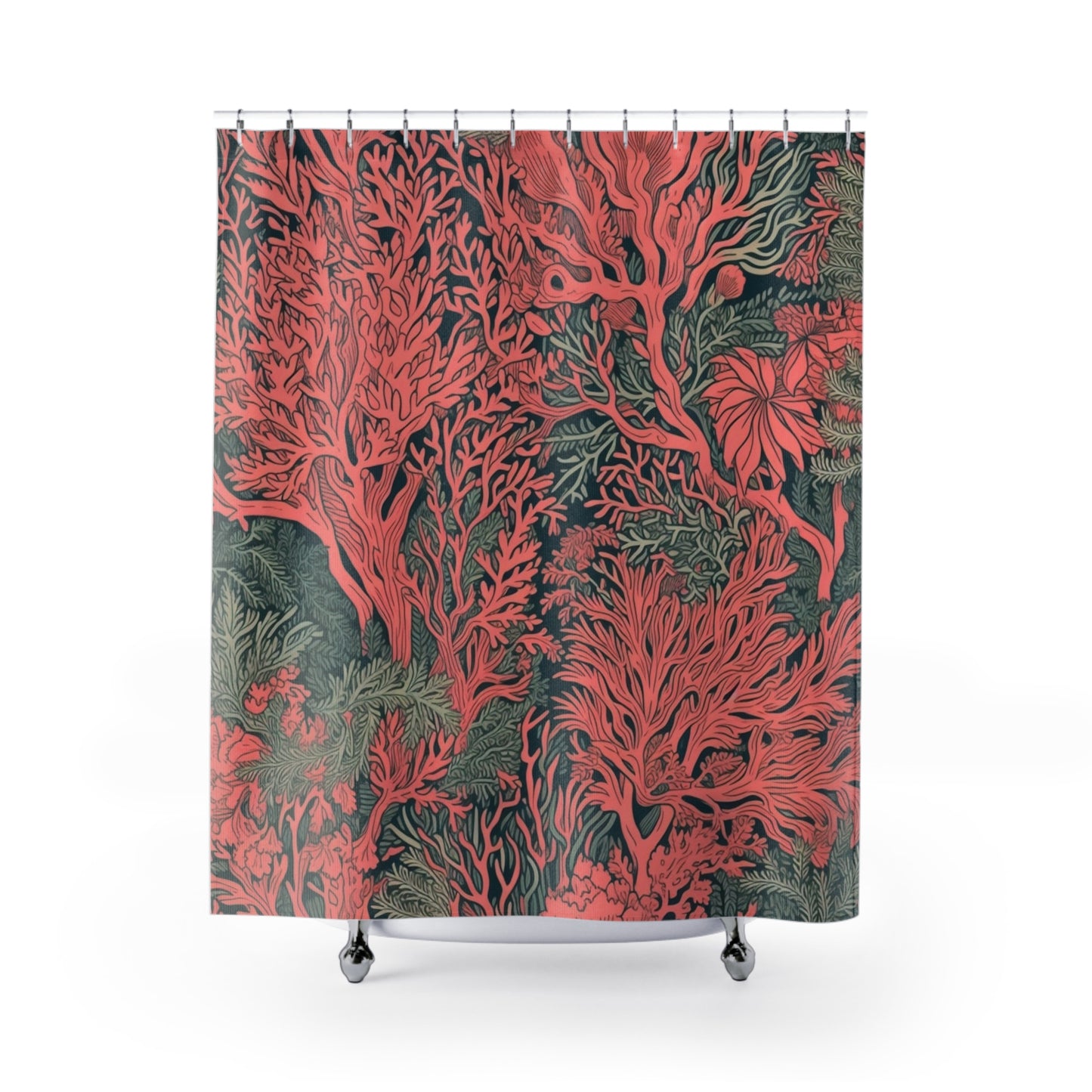 Coral Shower Curtain 71" x 74"
