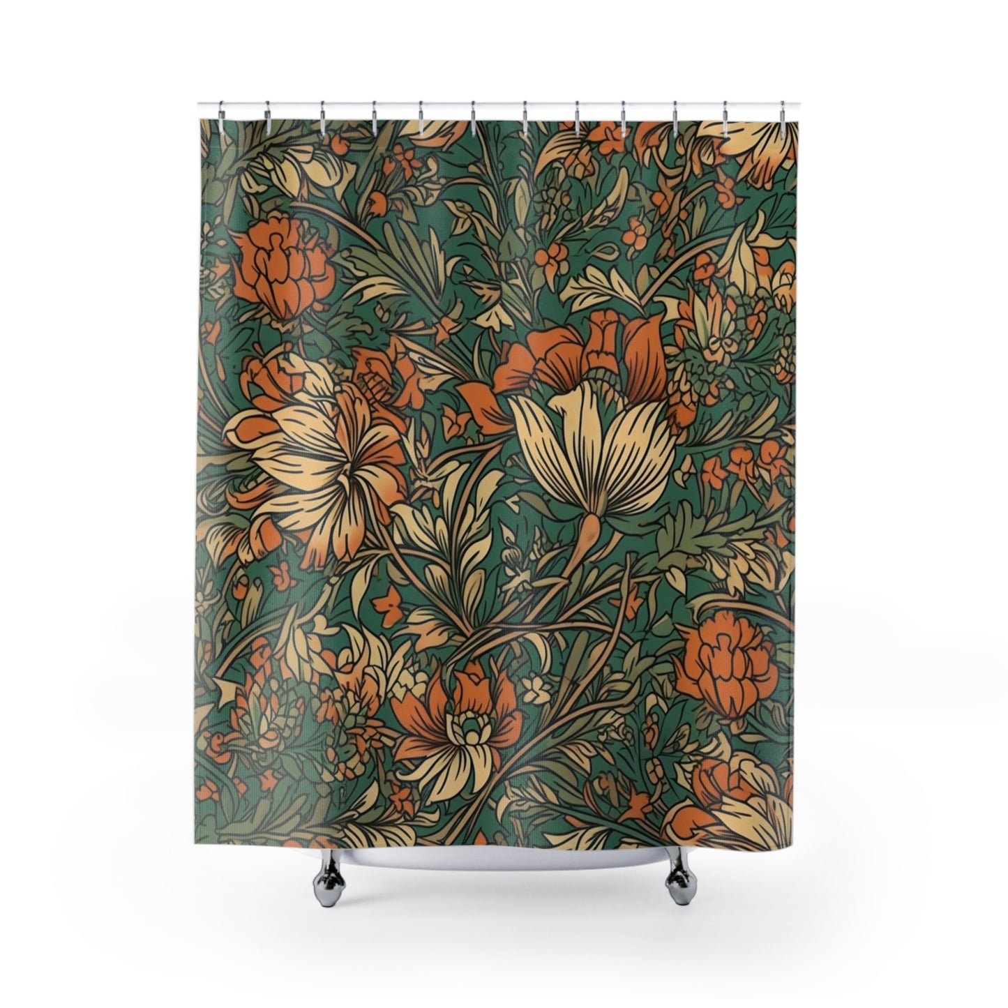 Jacobean Pattern Shower Curtain 71" x 74"