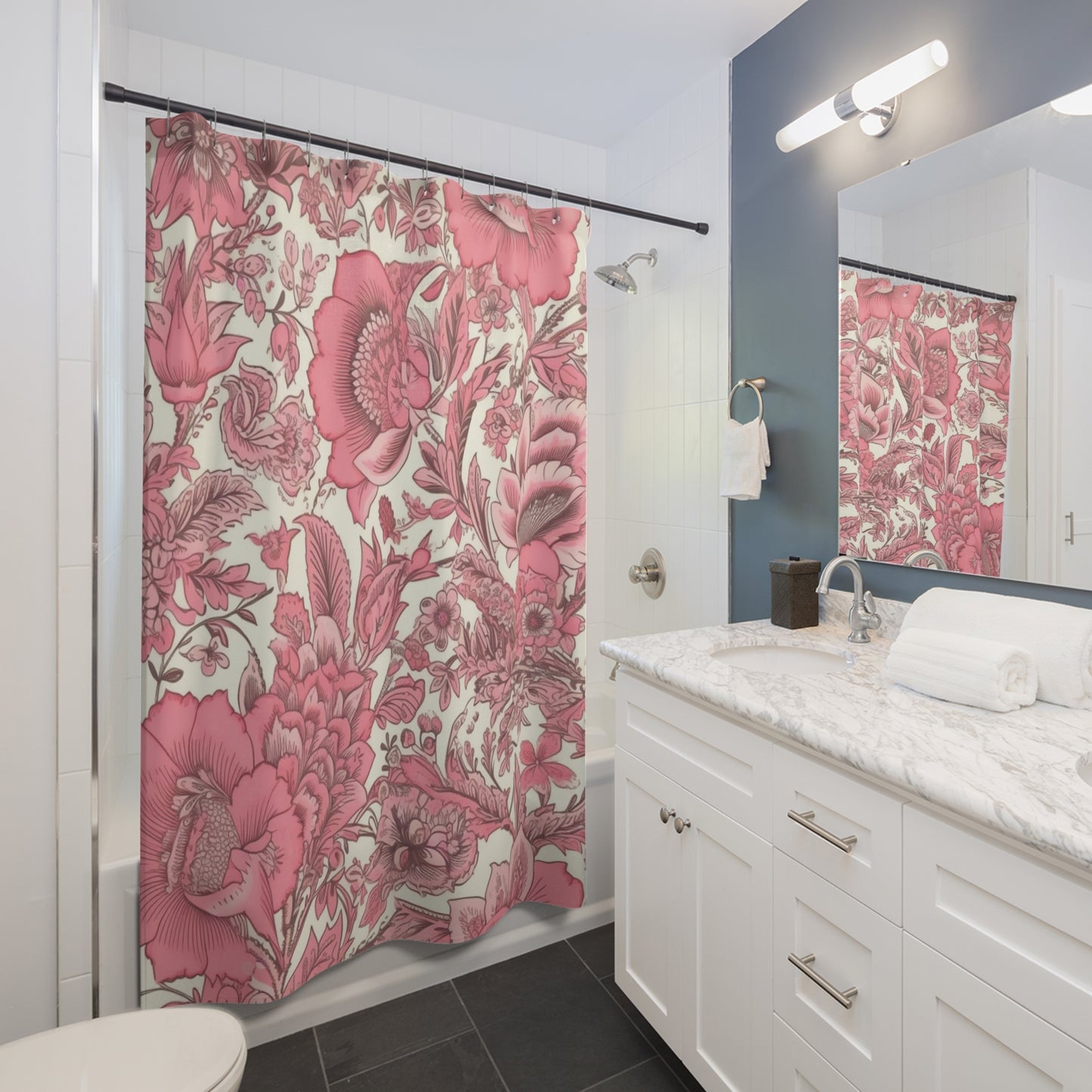 Jacobean Pattern Shower Curtain 71" x 74"