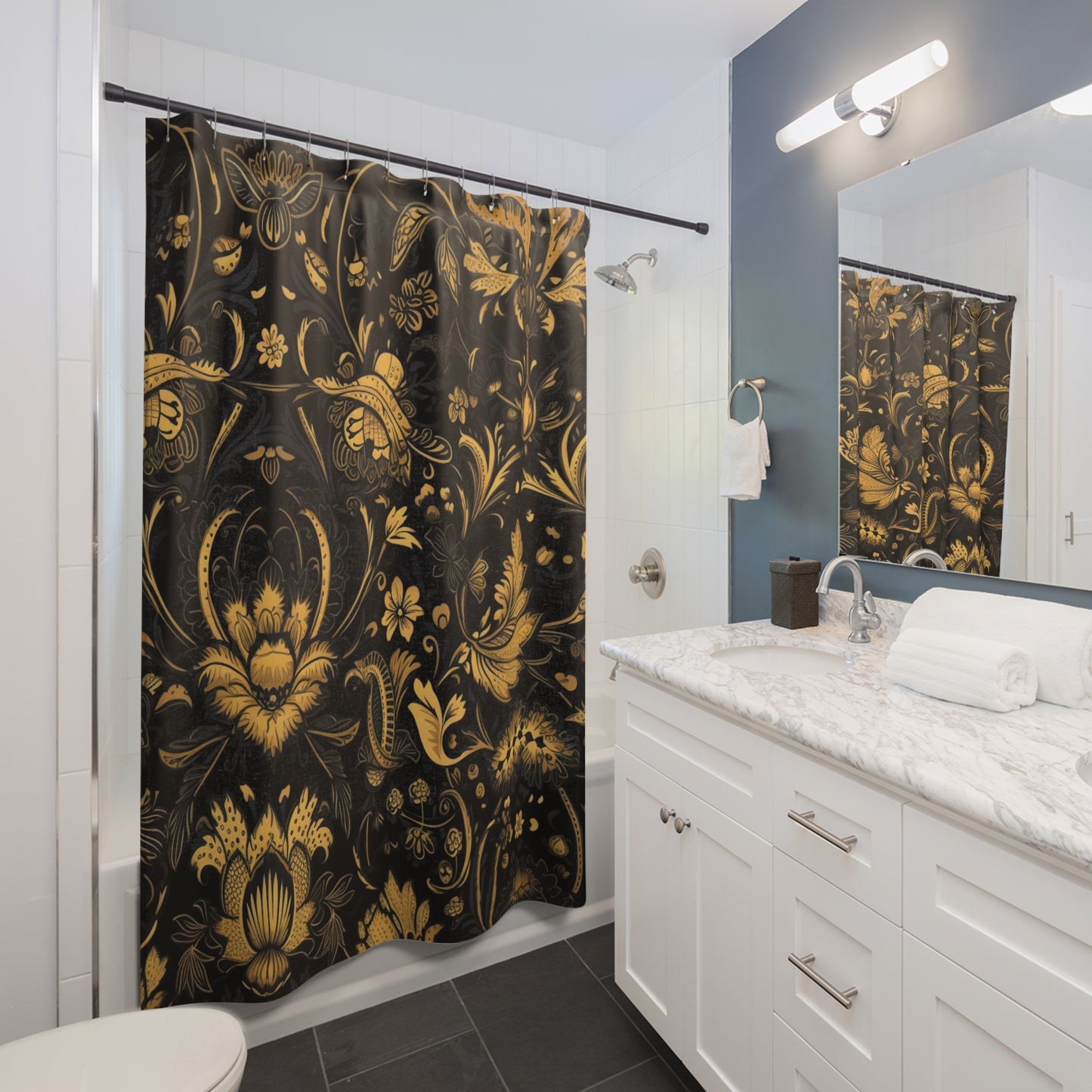 Jacobean Pattern Shower Curtain 71" x 74"
