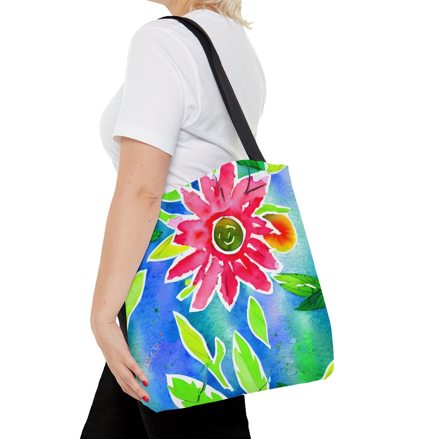 Tote Bag Watercolor Floral Design