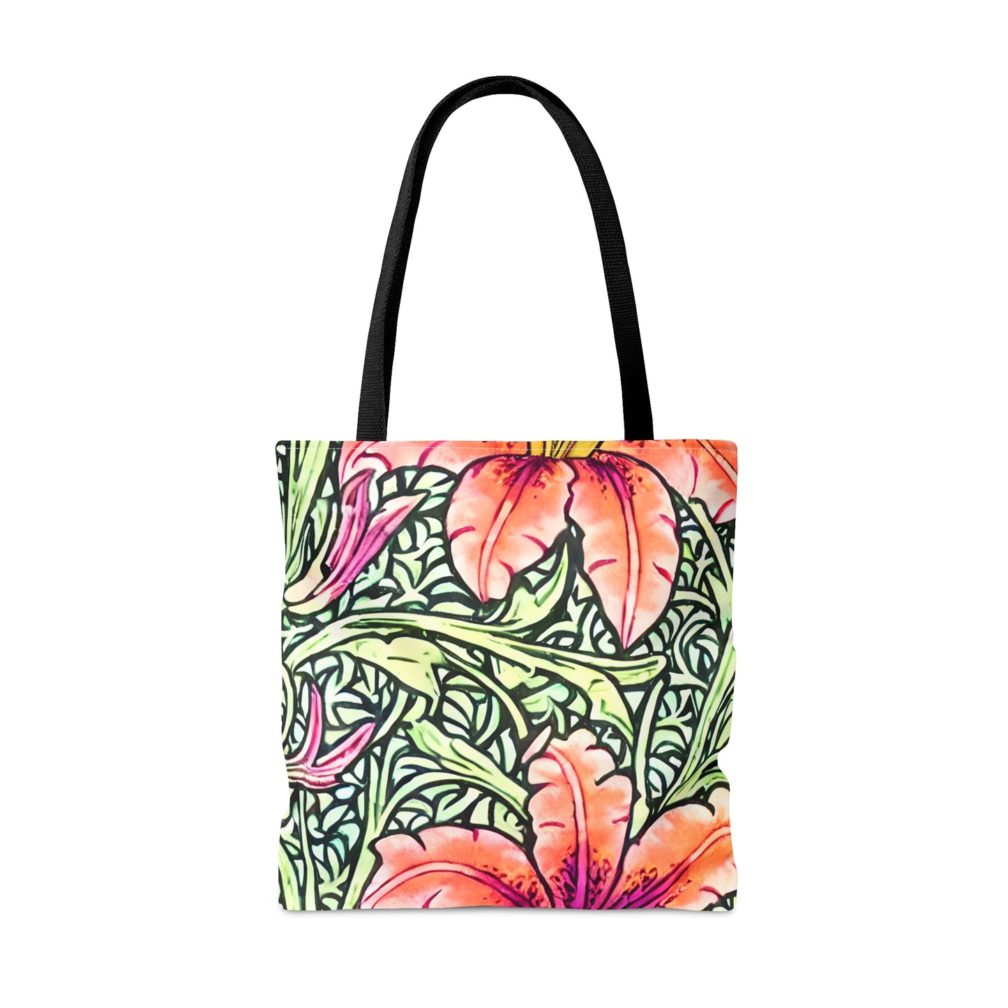 Tote Bag Elegant Floral Design, Floral Pattern