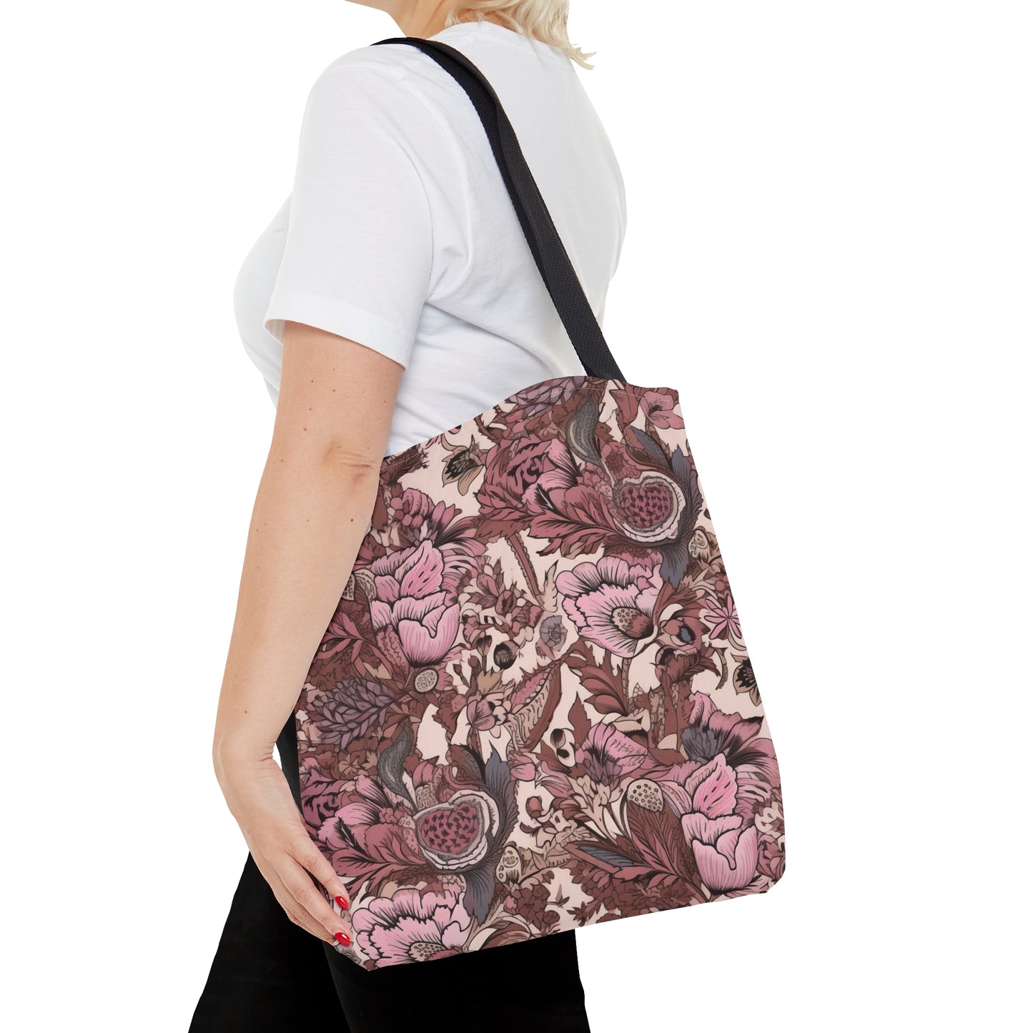 Floral Tote Bag Jacobean Design