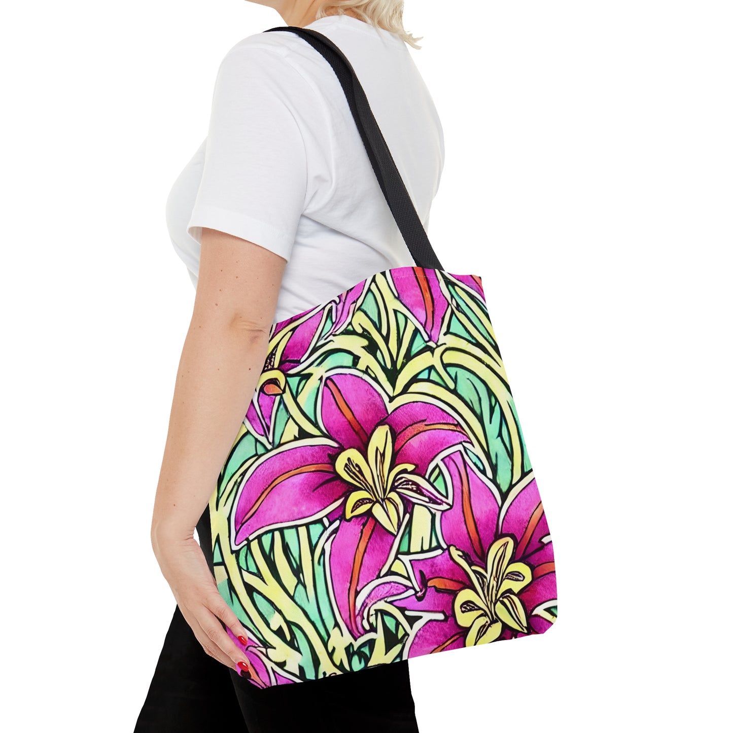 Tote Bag Elegant Floral Design