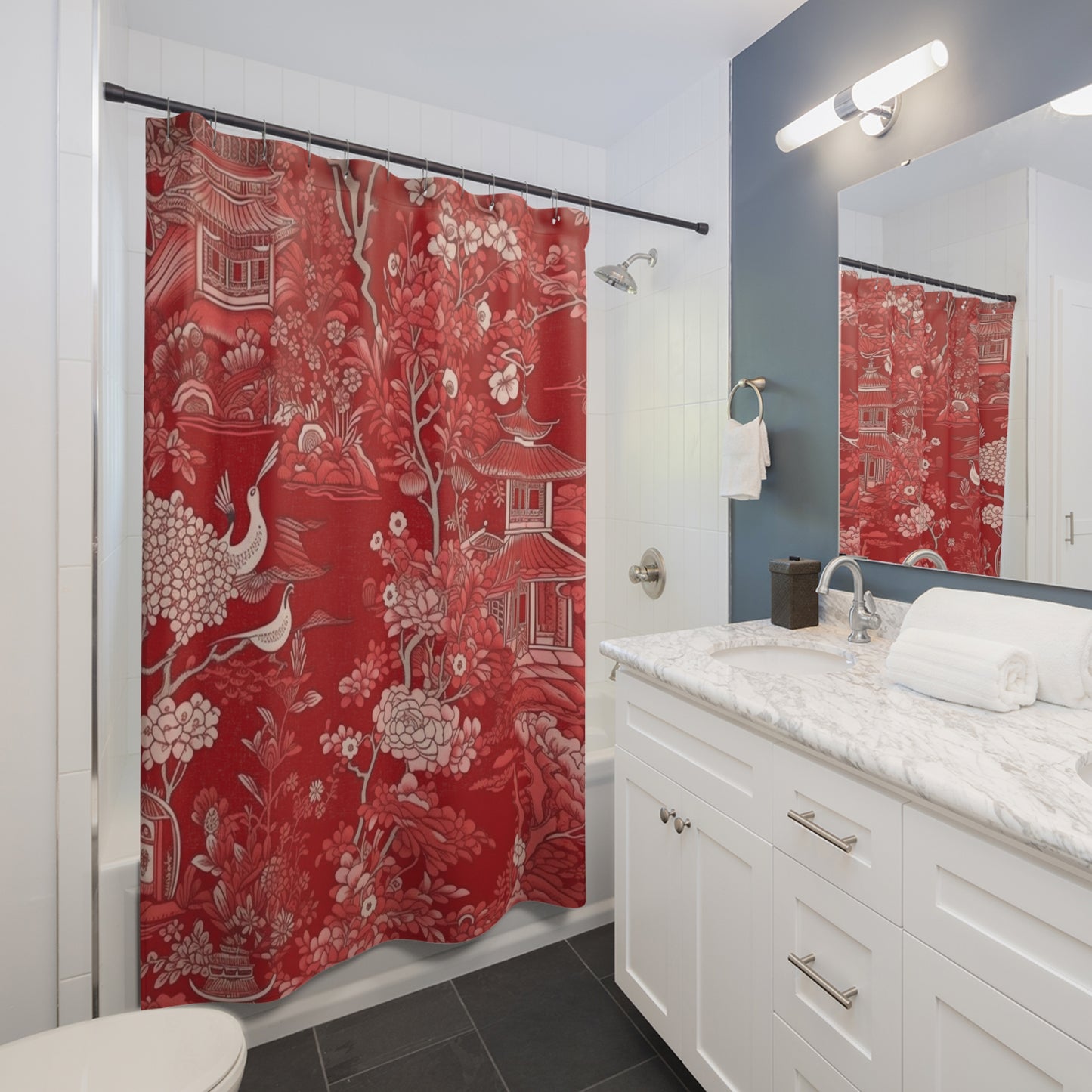 Chinoiserie Shower Curtain 71" x 74"