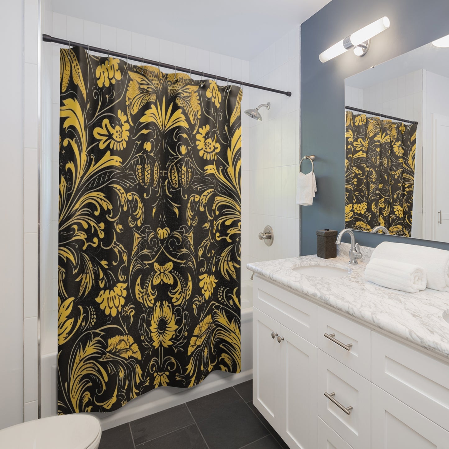 Jacobean Pattern Shower Curtain 71" x 74"