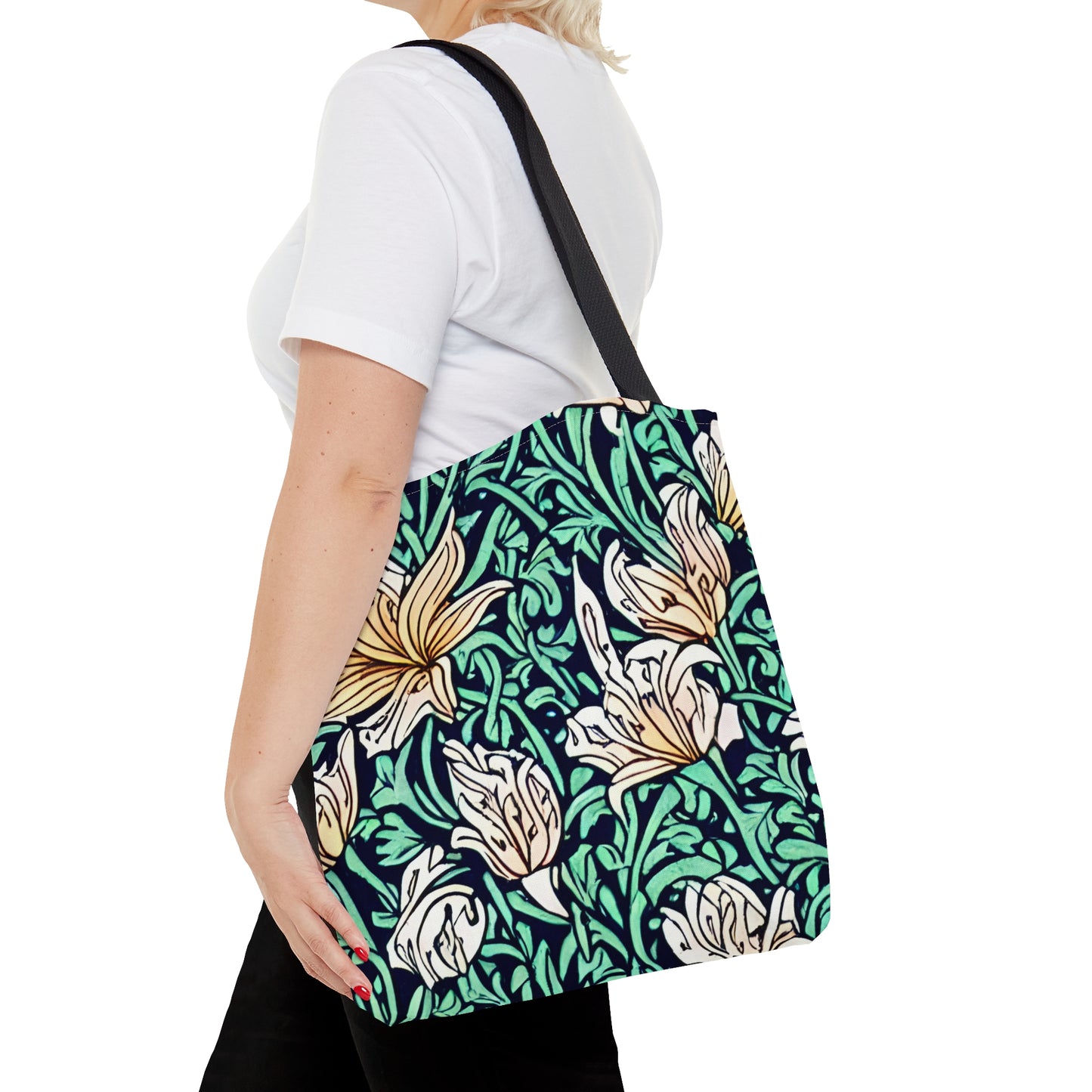 Tote Bag Elegant Floral Design
