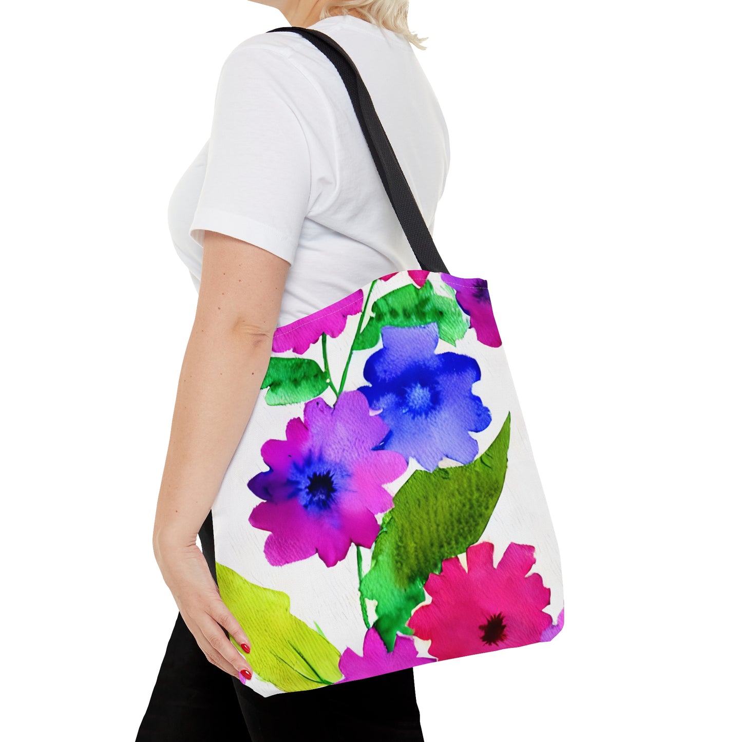 Tote Bag Watercolor Floral Design