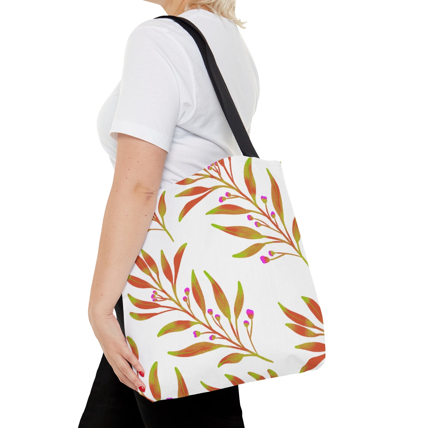 Tote Bag Rusty Leaves Design