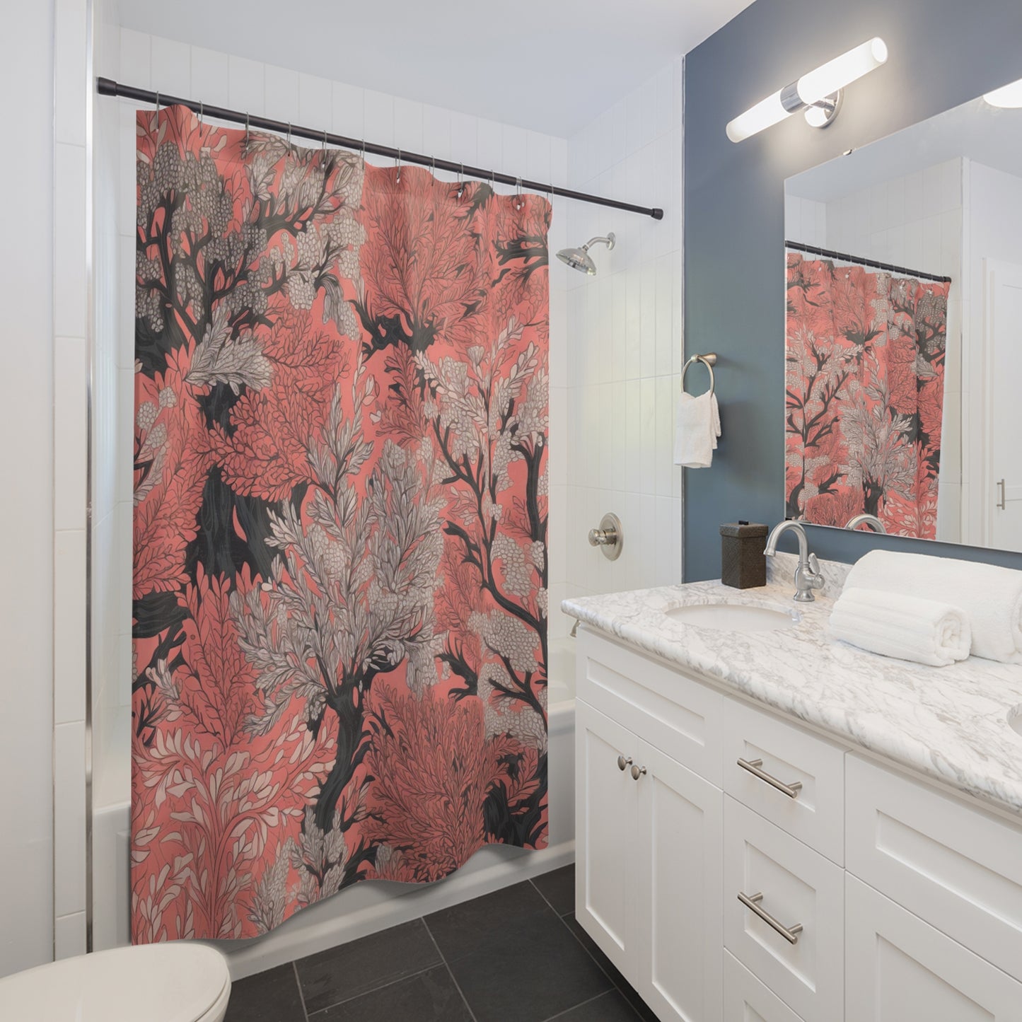 Coral Shower Curtain 71" x 74"