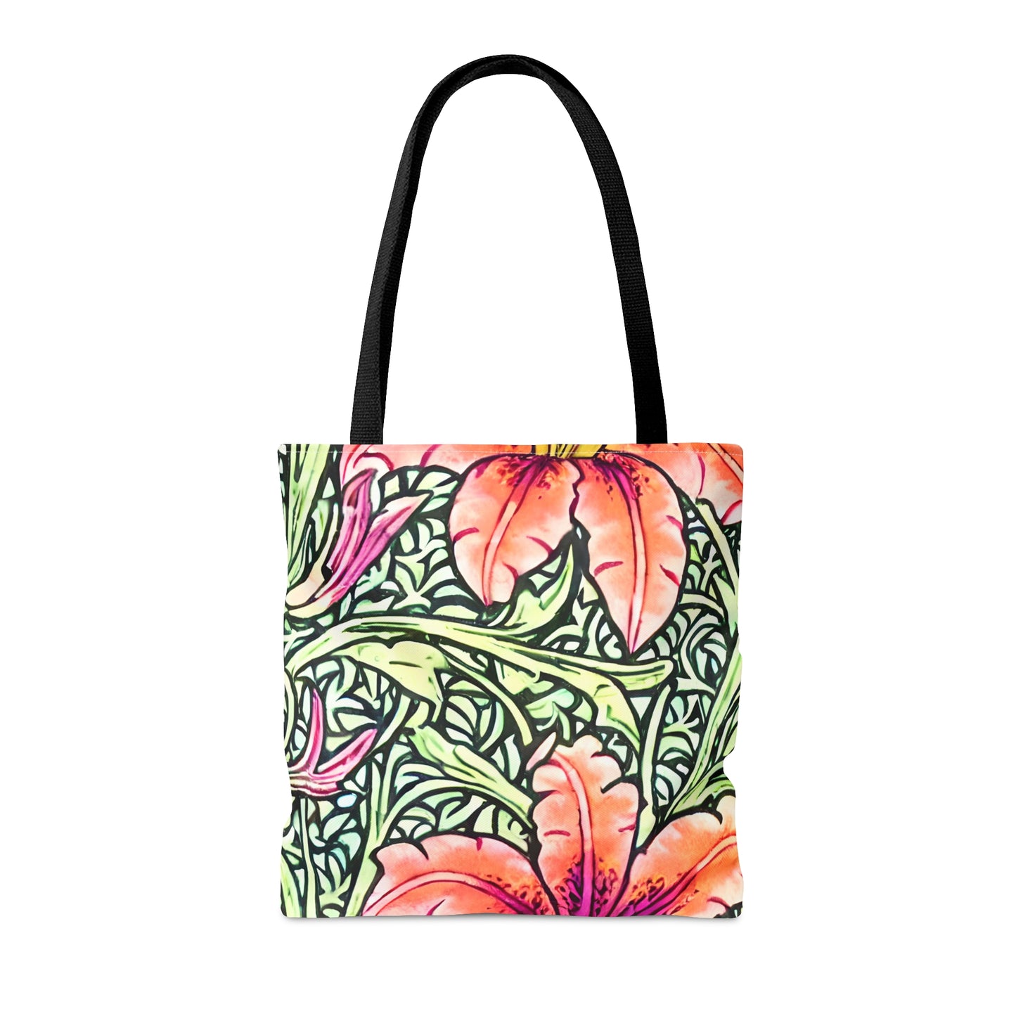 Tote Bag Elegant Floral Design, Floral Pattern