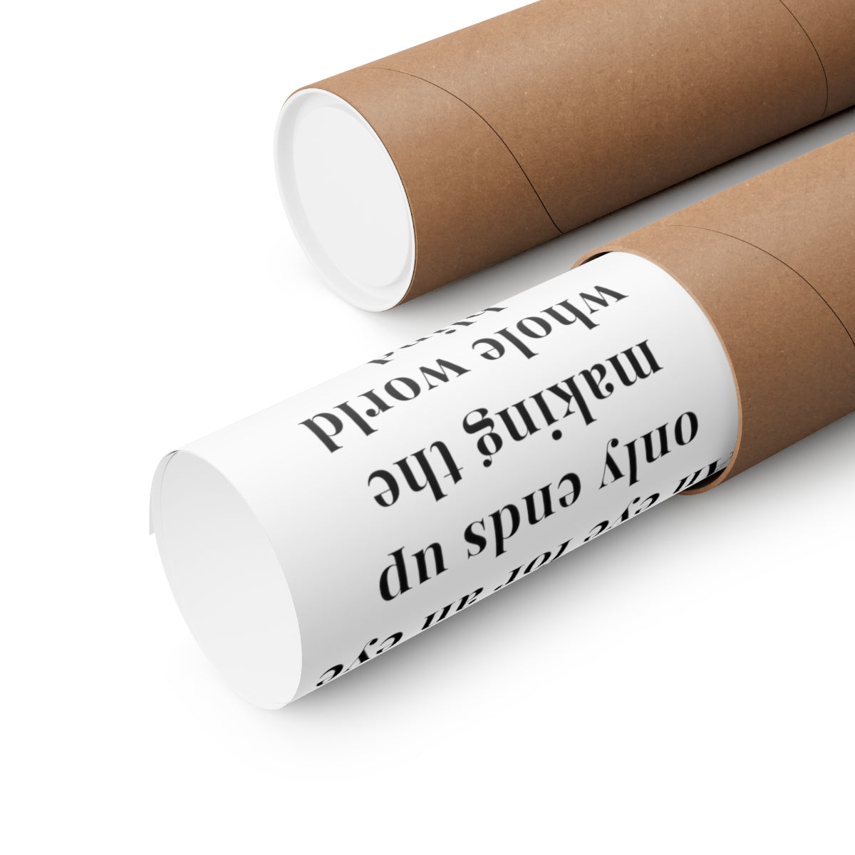 Mahatma Gandhi Quote - An Eye for An Eye - Premium Matte Vertical Poster