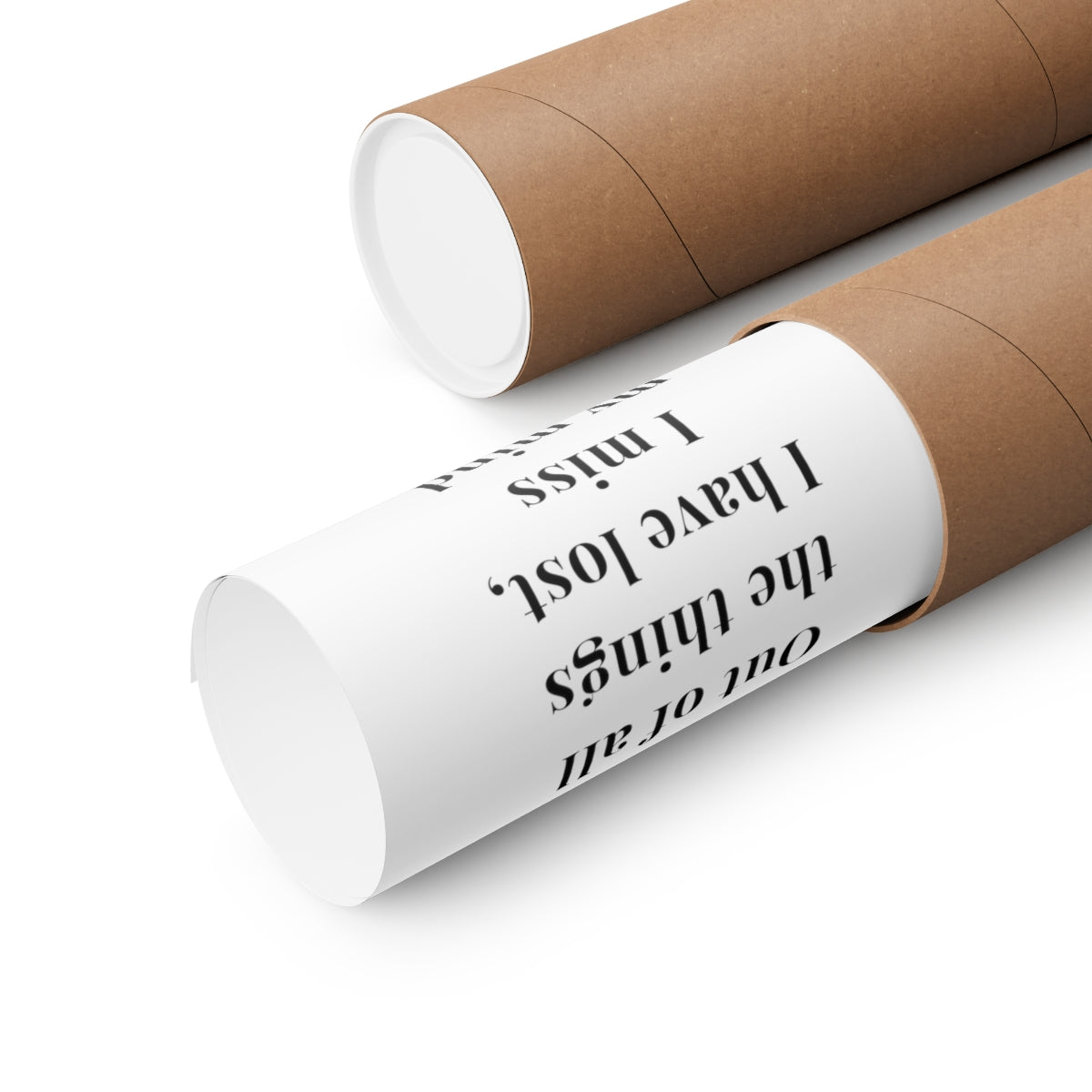 Mark Twain I Miss My Mind the Most Quote Premium Matte Vertical Poster