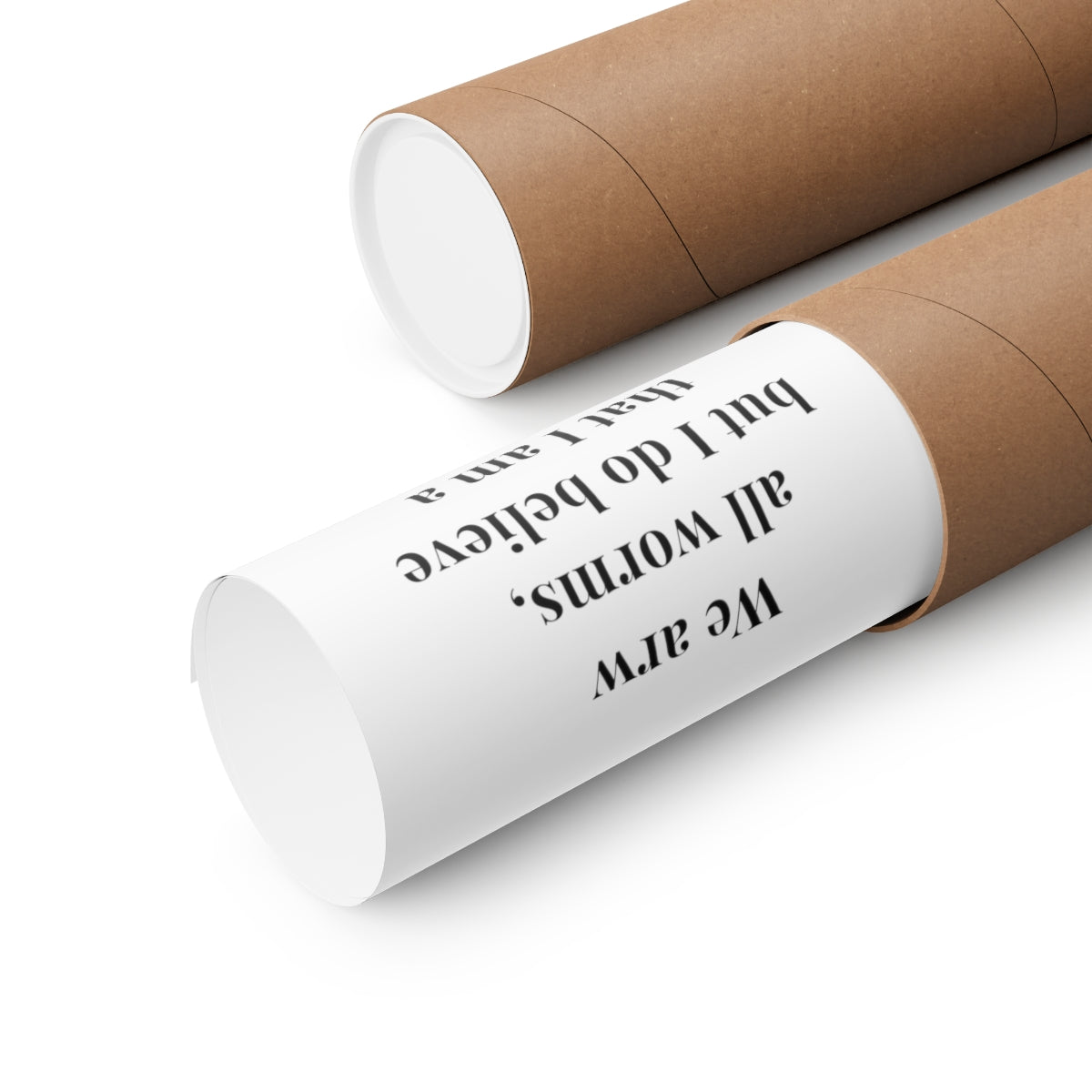 Winston Churchill We Are All Worms Quote Premium Matte Vertical Poster