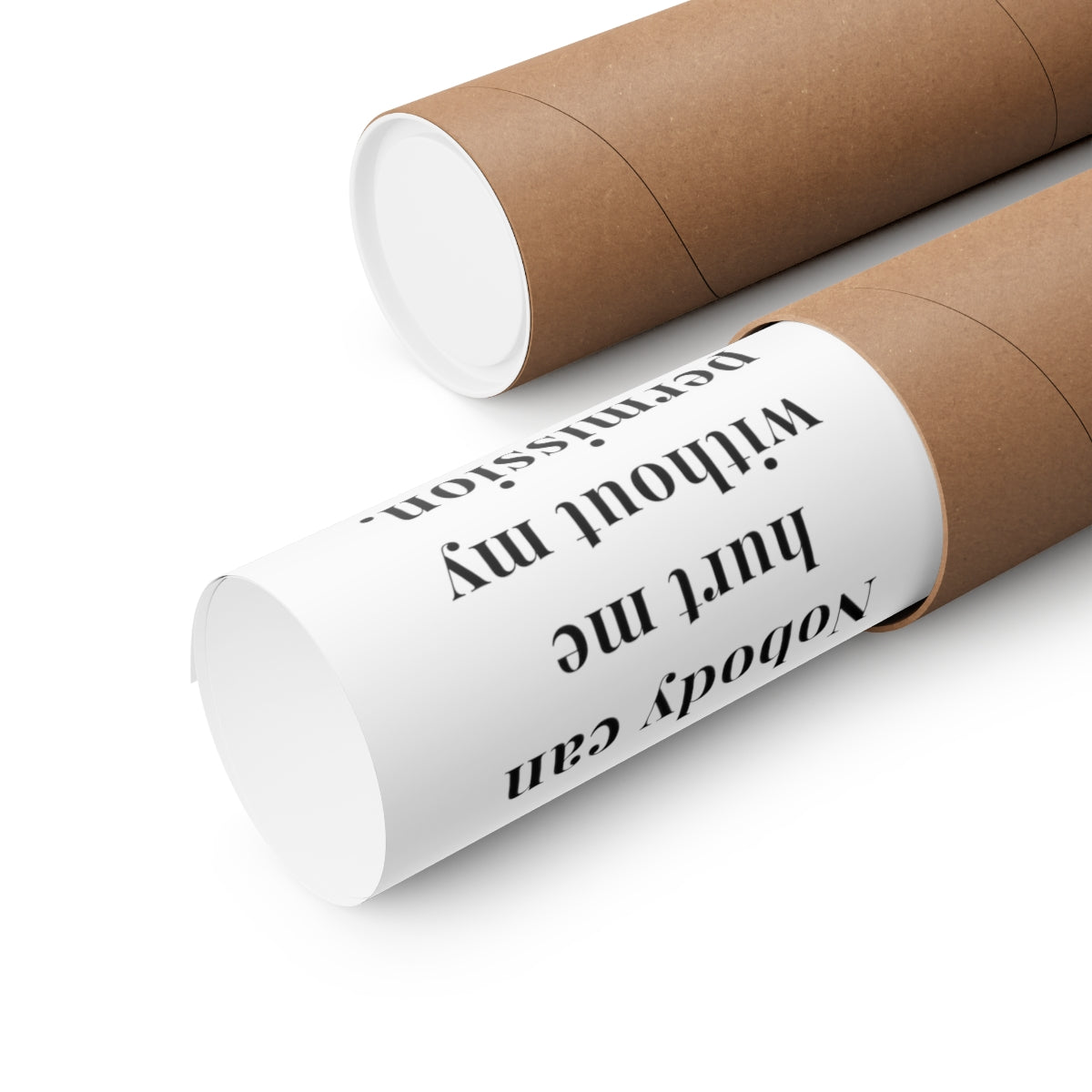 Mahatma Gandhi Quote - Nobody Can Hurt Me - Premium Matte Vertical Poster