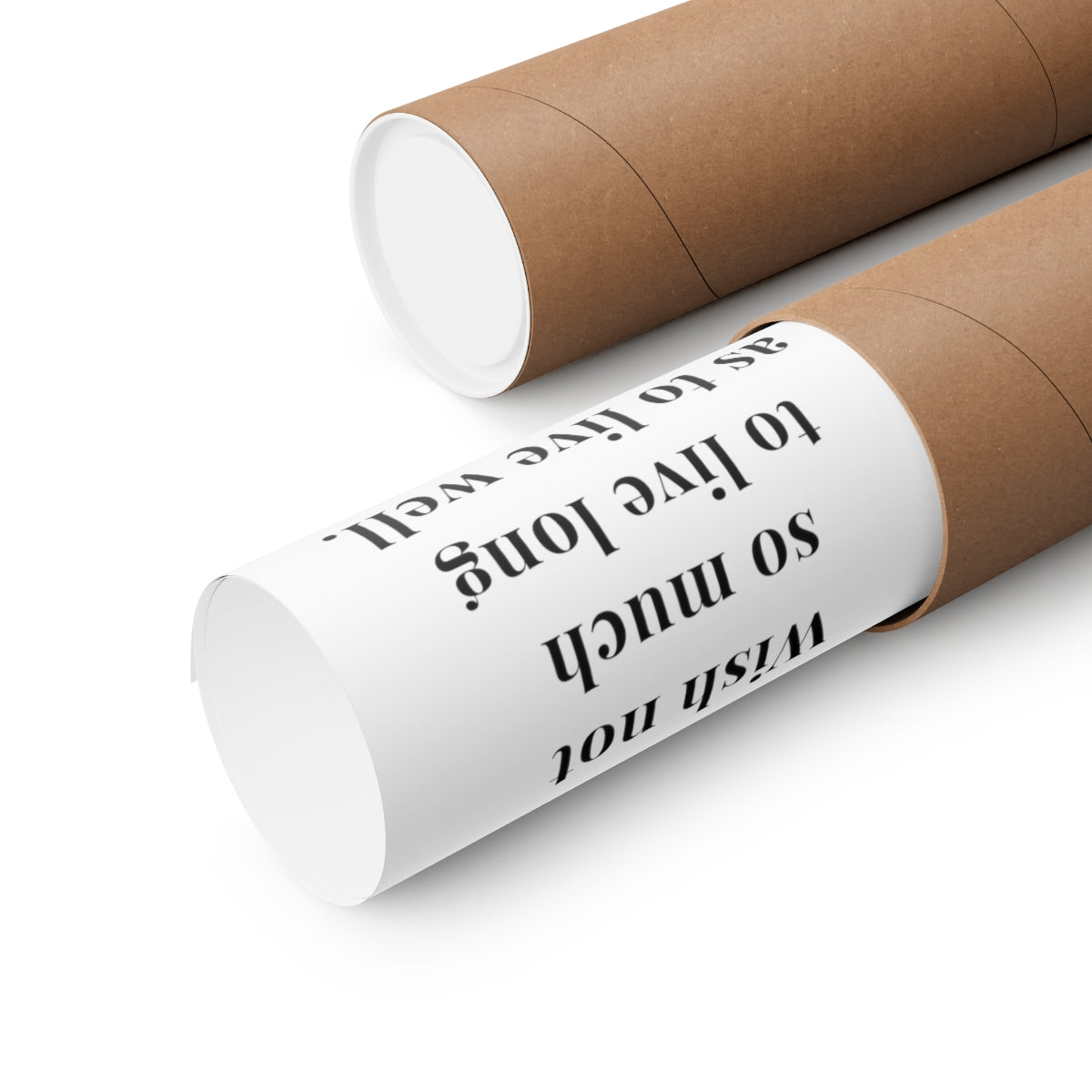 Benjamin Franklin Quote = Wish Not Premium Matte Vertical Poster