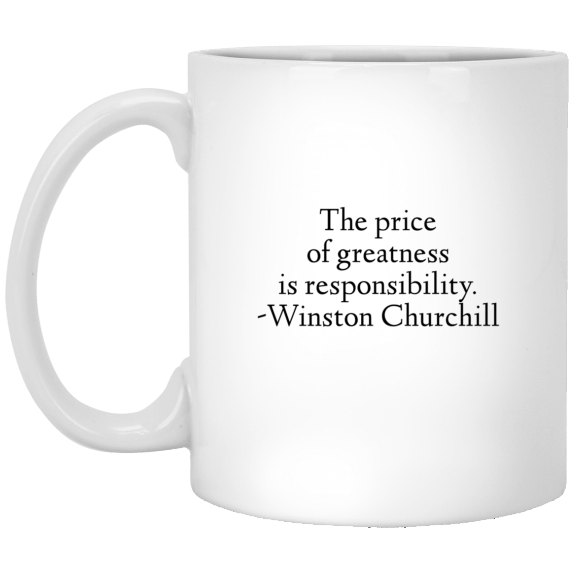 Winston Churchill Quote - The Price of Greatness Mug