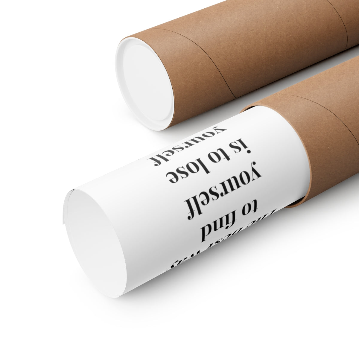 Mahatma Gandhi Quote - The Best Way To Find Yourself - Premium Matte Vertical Poster