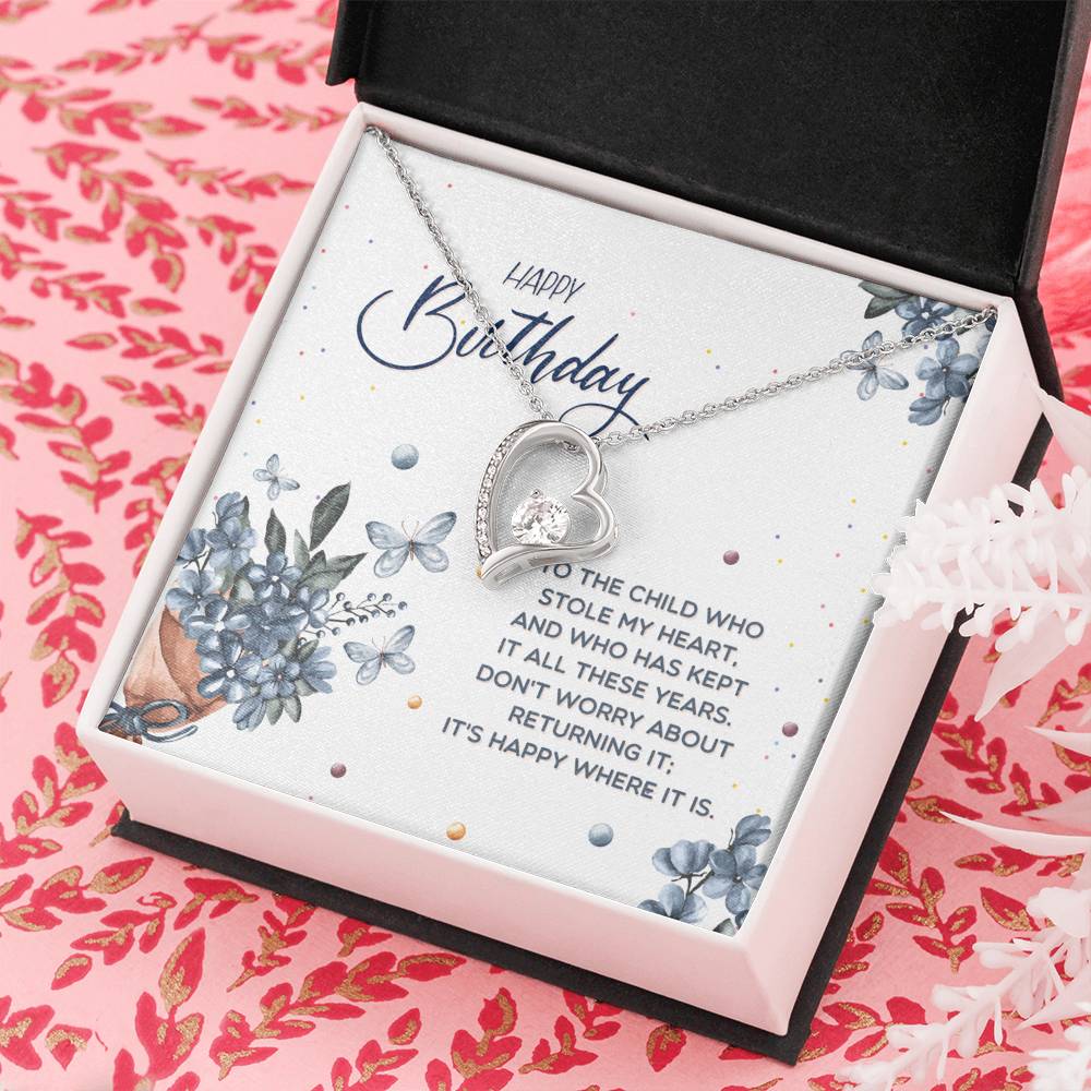 Happy Birthday Necklace for Daughter - Forever Love Necklace