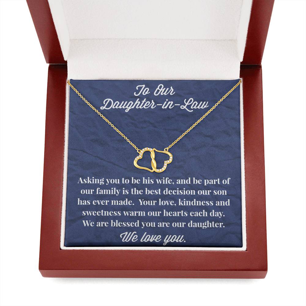 To Our Daughter-in-Law 10K Gold Everlasting Love Necklace - Gift for Daughter - Necklace for Daughter-in-Law