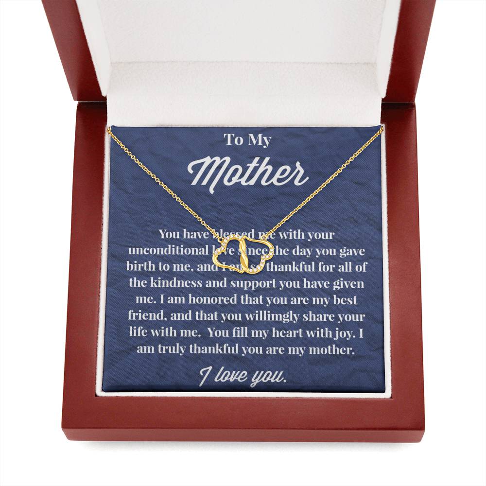 To My Mother Everlasting Love Gold Necklace - Jewelry for Mom - Gift for Mom