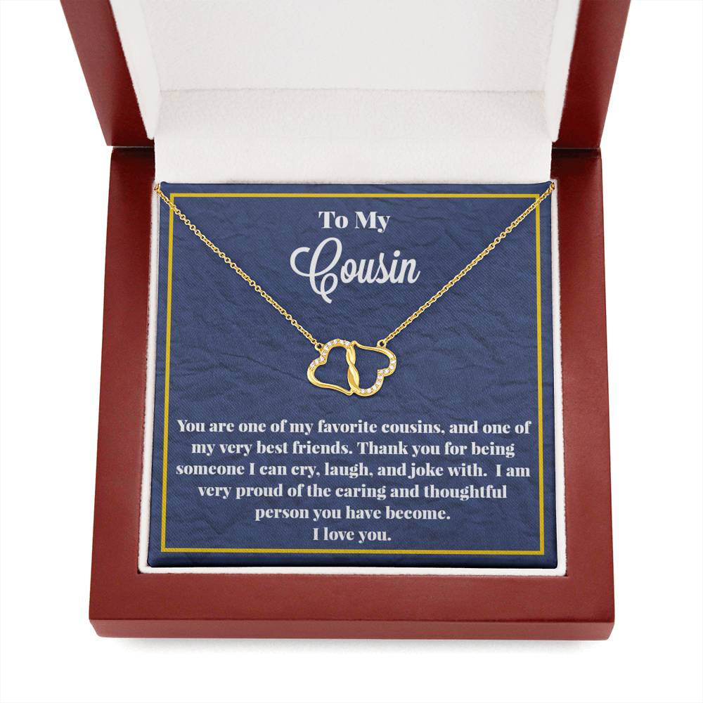 To My Cousin Everlasting Love Gold Necklace - Jewelry for Cousin - Gift For Cousin