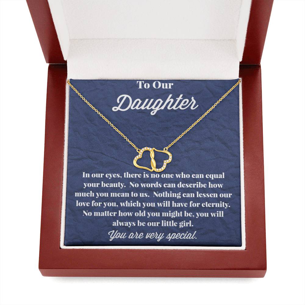 To Our Daughter Everlasting Love Gold Necklace - Jewelry for Daughter - Gift for Daughter