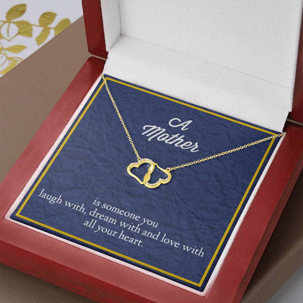 To My Mother Everlasting Love Gold Necklace - Jewelry for Mom - Gift frr Mom