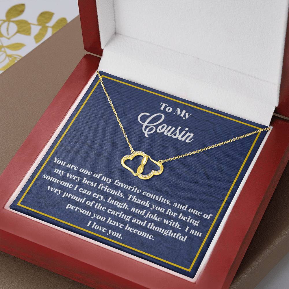 To My Cousin Everlasting Love Gold Necklace - Jewelry for Cousin - Gift For Cousin