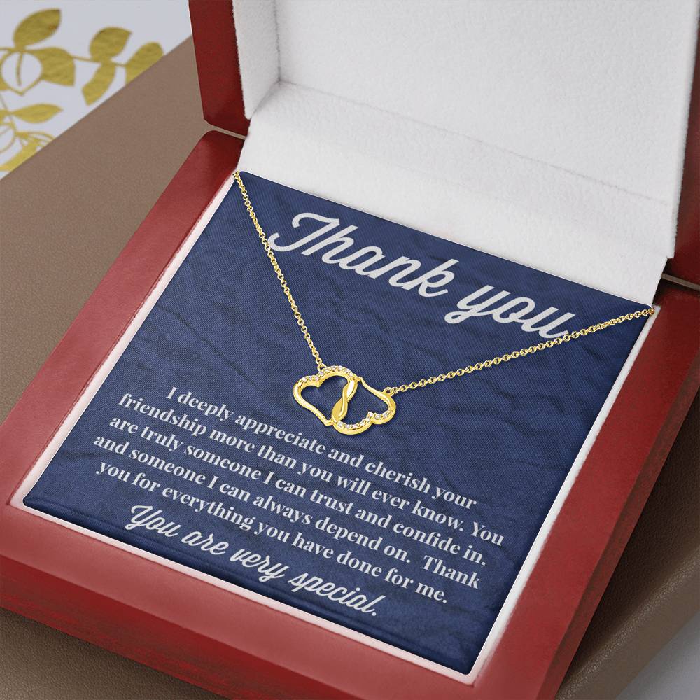 Thank You Everlasting Love Necklace - Thank You Gift - Necklace for Friend