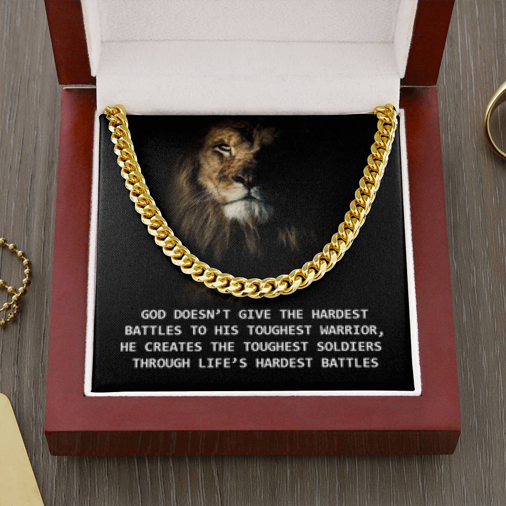 To My Son Cuban Chain Necklace - Gift for Husband - Brother - Nephew - Uncle - Boyfriend - Man - Gold Cuban Chain Necklace - Men's Jewelry