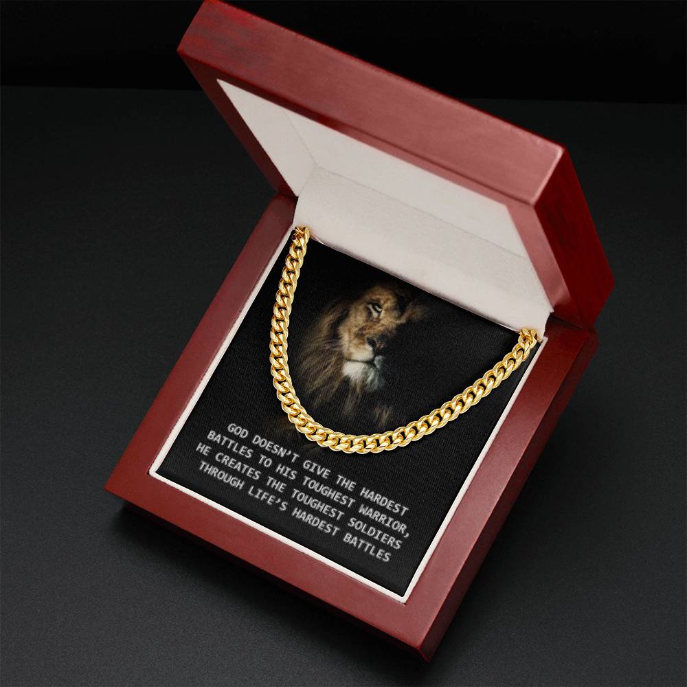 To My Son Cuban Chain Necklace - Gift for Husband - Brother - Nephew - Uncle - Boyfriend - Man - Gold Cuban Chain Necklace - Men's Jewelry
