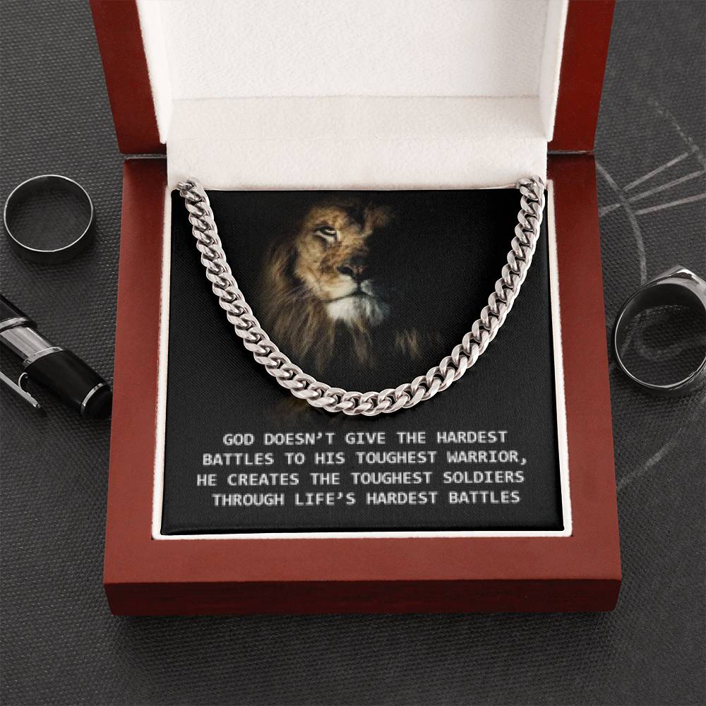 To My Son Cuban Chain Necklace - Gift for Husband - Brother - Nephew - Uncle - Boyfriend - Man - Gold Cuban Chain Necklace - Men's Jewelry
