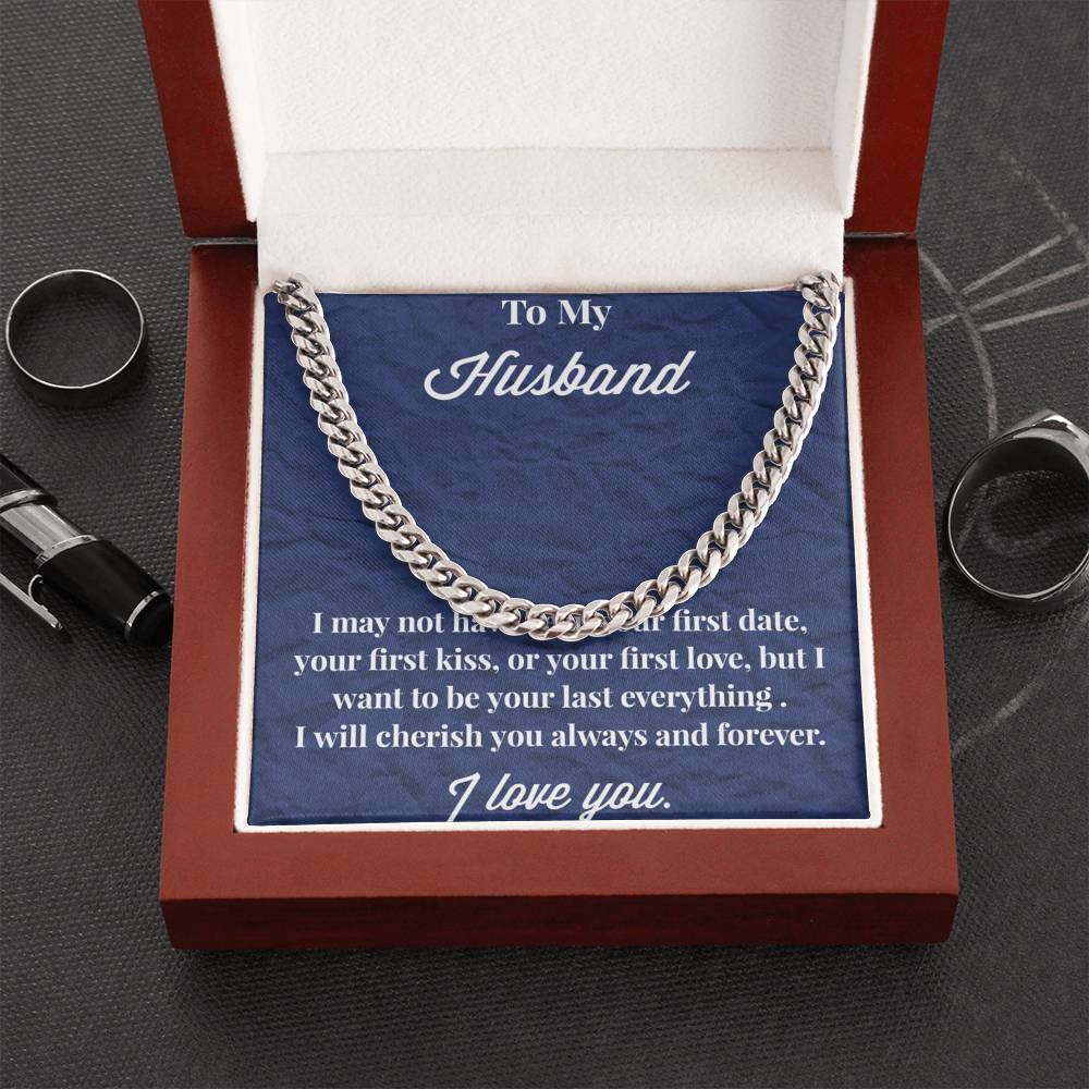To My Soulmate Cuban Link Chain Necklace - Necklace for Husband - Boyfriend - Sweetheart