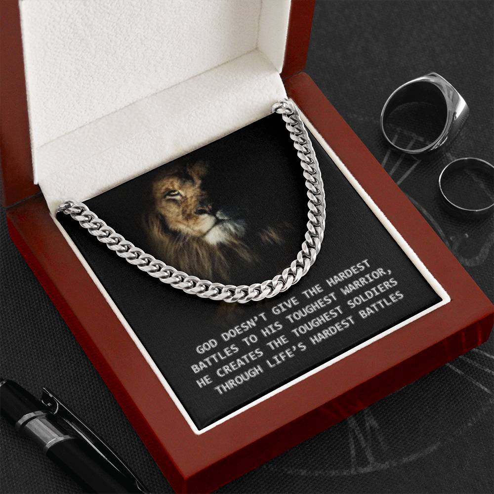 To My Son Cuban Chain Necklace - Gift for Husband - Brother - Nephew - Uncle - Boyfriend - Man - Gold Cuban Chain Necklace - Men's Jewelry