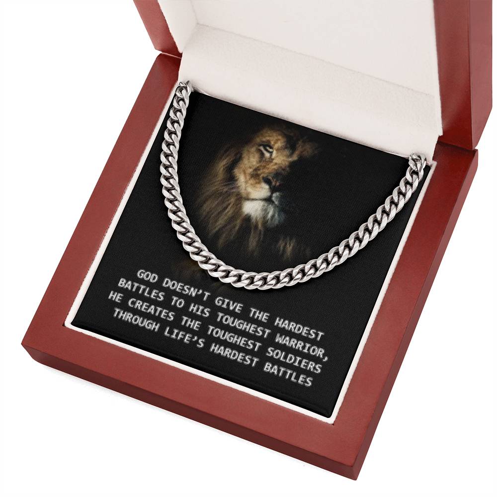 To My Son Cuban Chain Necklace - Gift for Husband - Brother - Nephew - Uncle - Boyfriend - Man - Gold Cuban Chain Necklace - Men's Jewelry