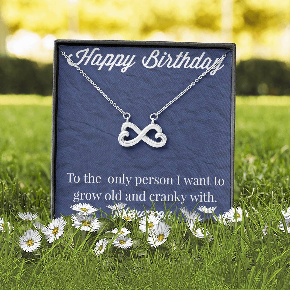 Happy Birthday Infinity Hearts Necklace