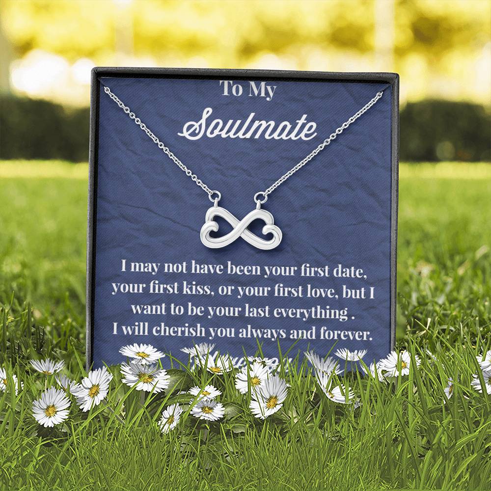 To My Soulmate Infinity Hearts Necklace