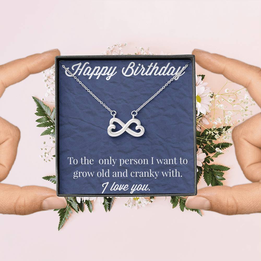 Happy Birthday Infinity Hearts Necklace