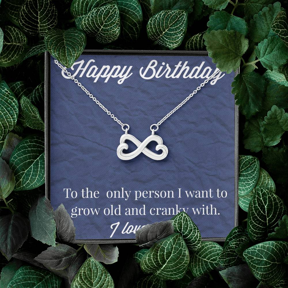 Happy Birthday Infinity Hearts Necklace